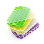 1 Pcs Honeycomb Ice Cube Trays Ice Maker Silicone ice cube tray with lids Food Grade 40 Cavity - Image 6