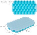 1 Pcs Honeycomb Ice Cube Trays Ice Maker Silicone ice cube tray with lids Food Grade 40 Cavity - Image 2