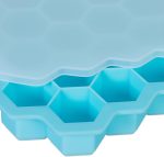 1 Pcs Honeycomb Ice Cube Trays Ice Maker Silicone ice cube tray with lids Food Grade 40 Cavity - Image 3