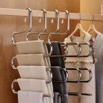 Stainless Steel Metal S-Shape 5 Layers Trouser Pants Saree Hanger - Image 6