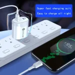 38W Wall Charger Quick Charge PD20W Power3.0 Fast Charging Adapter for Xiaomi iPhone Samsung - Image 2