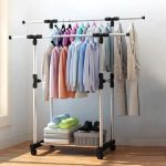 Double Pole Cloth Hanger Stainless Steel - Image 2