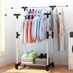 Double Pole Cloth Hanger Stainless Steel - Image 3