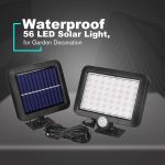 56LED Indoor Outdoor Solar Power Sensor Light - Image 3